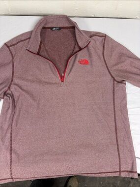 The North Face Heathered Rose Quarter-Zip Pullover